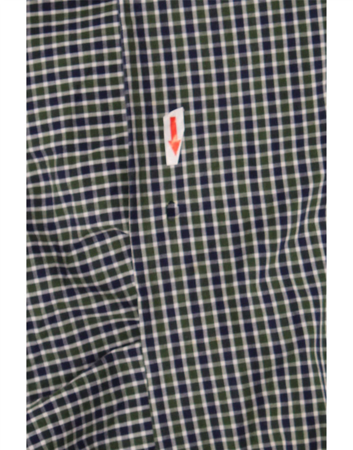 Chaps Herre Classic Fit skjorte Medium Green Gingham Cotton