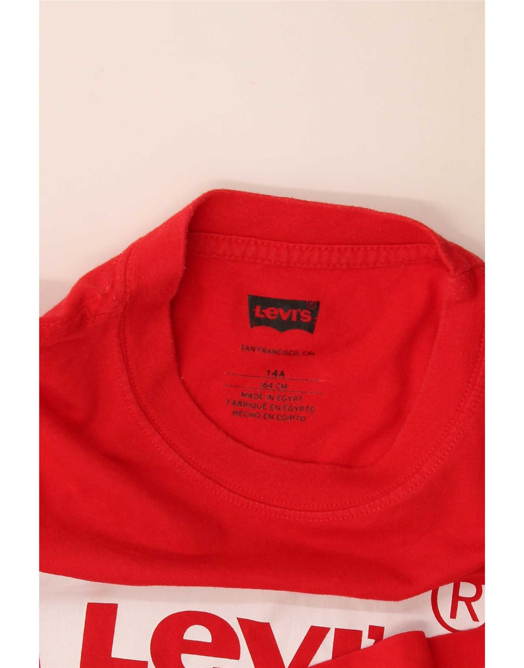 Levi's Boys Grafisk T-Shirt Top 13-14 År Rød