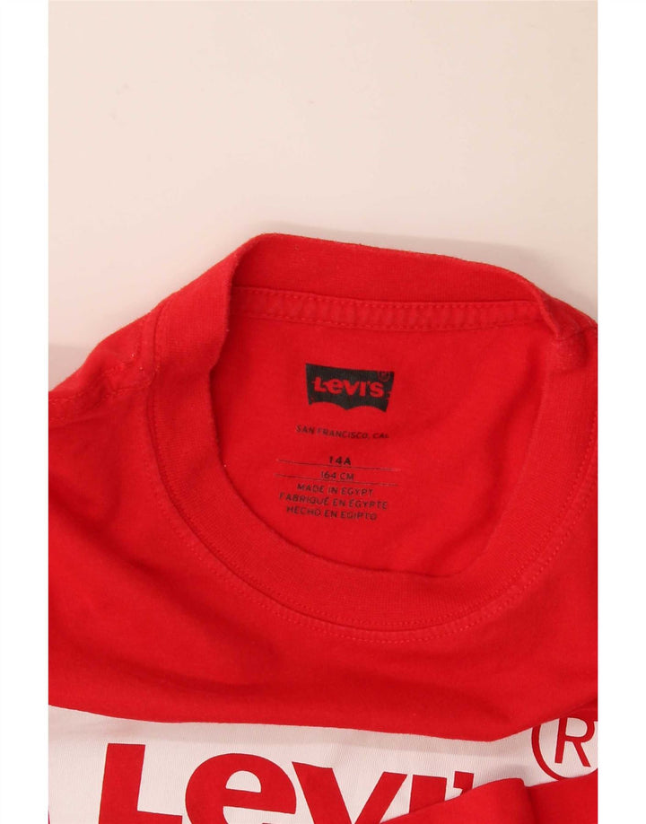 Levi's Boys Grafisk T-Shirt Top 13-14 År Rød