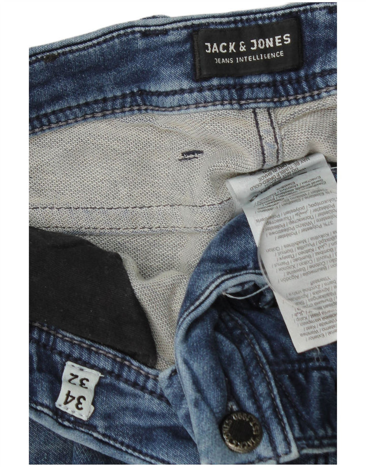 Jack & Jones Herre Slim Jeans W34 L32 Blå Bomuld