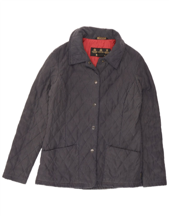 Barbour Quiltet jakke til kvinder UK 10 Small Navy Blue