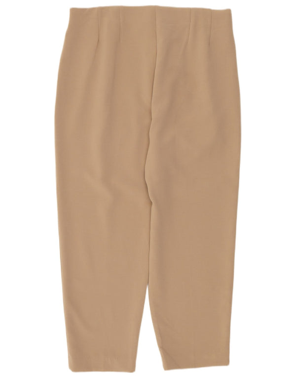 Marks & Spencer, koniske cropped bukser til kvinder UK 14 Medium W30 L24 Beige