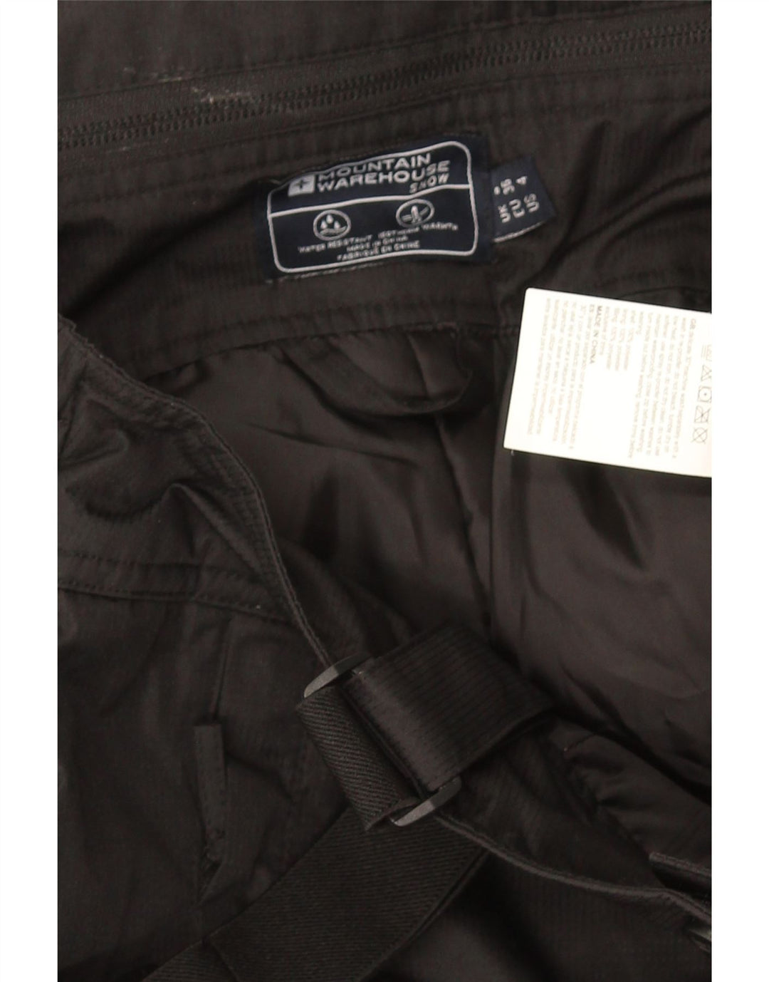 Mountain Warehouse Dame Dungarees Skibukser UK 8 Small Black