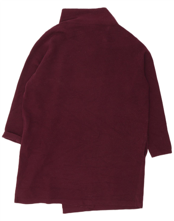 Phase Eight Womens Oversized Longline Cardigan Sweater UK 16 Large Burgundy