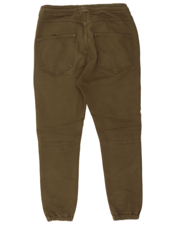 Zara Herre Joggers Cargo Bukser Medium W31 L26 Khaki Bomuld