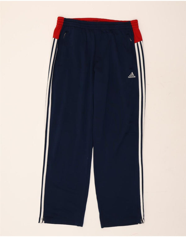 ADIDAS Træningsdragtsbukser til mænd UK 42/44 Large Navy Blue Colourblock