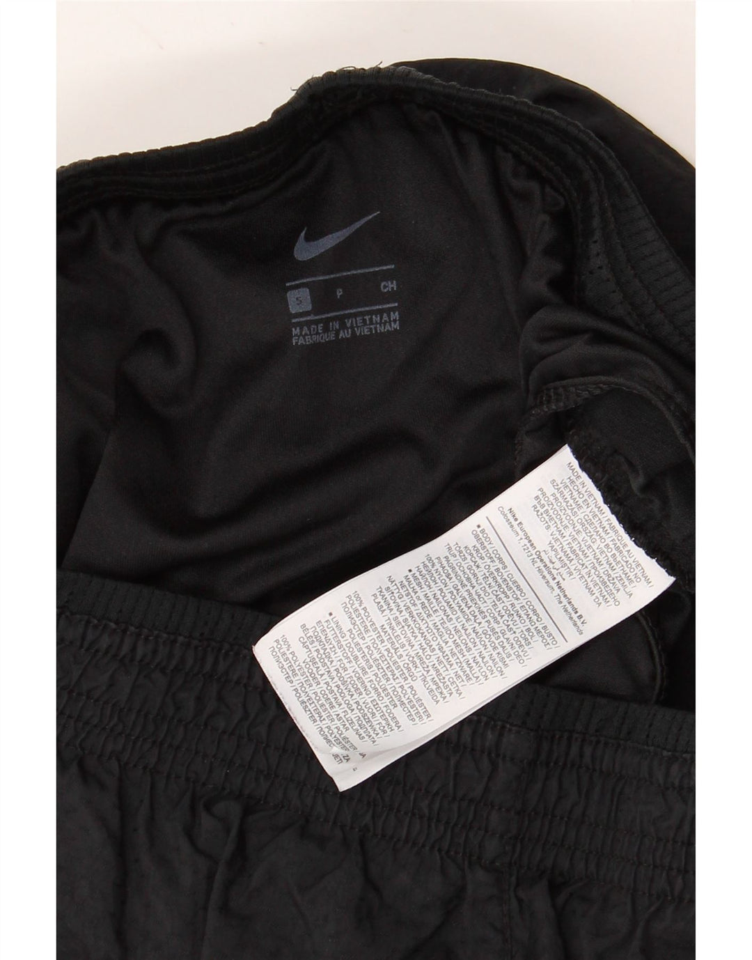 NIKE grafiske sportsshorts til kvinder UK 8 Small, sort polyester