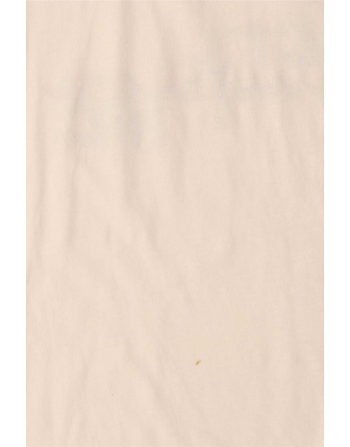 Champion Herre Grafisk T-Shirt Top Stor Hvid Bomuld
