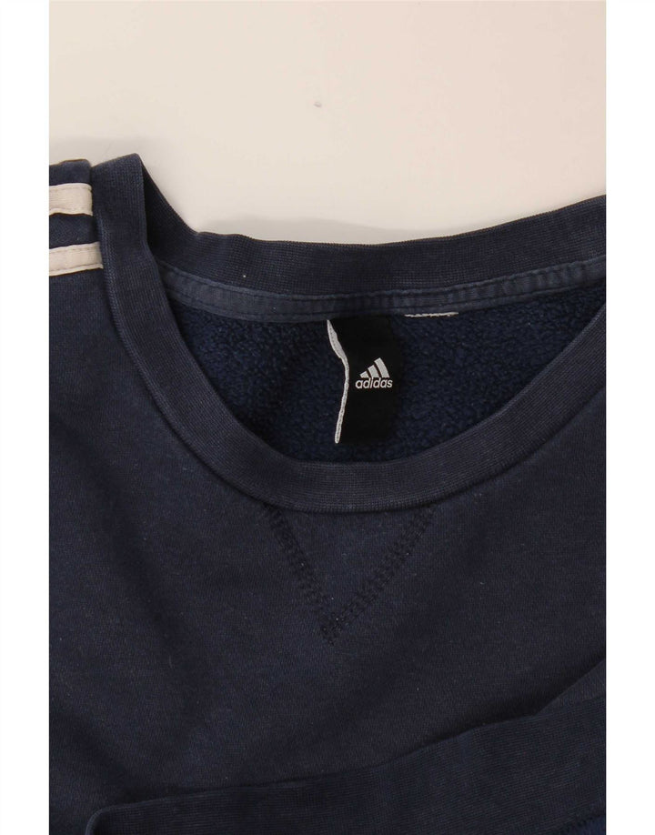Adidas Sweatshirt-trøje til mænd Large Marineblå
