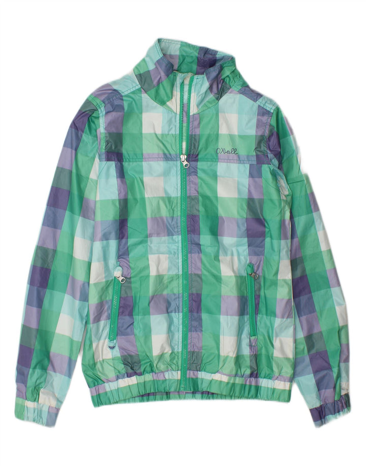 O'NEILL Mens Rain Jacket UK 34 XS Multicoloured Check Polyester Vintage O'Neill and Second-Hand O'Neill from Messina Hembry 