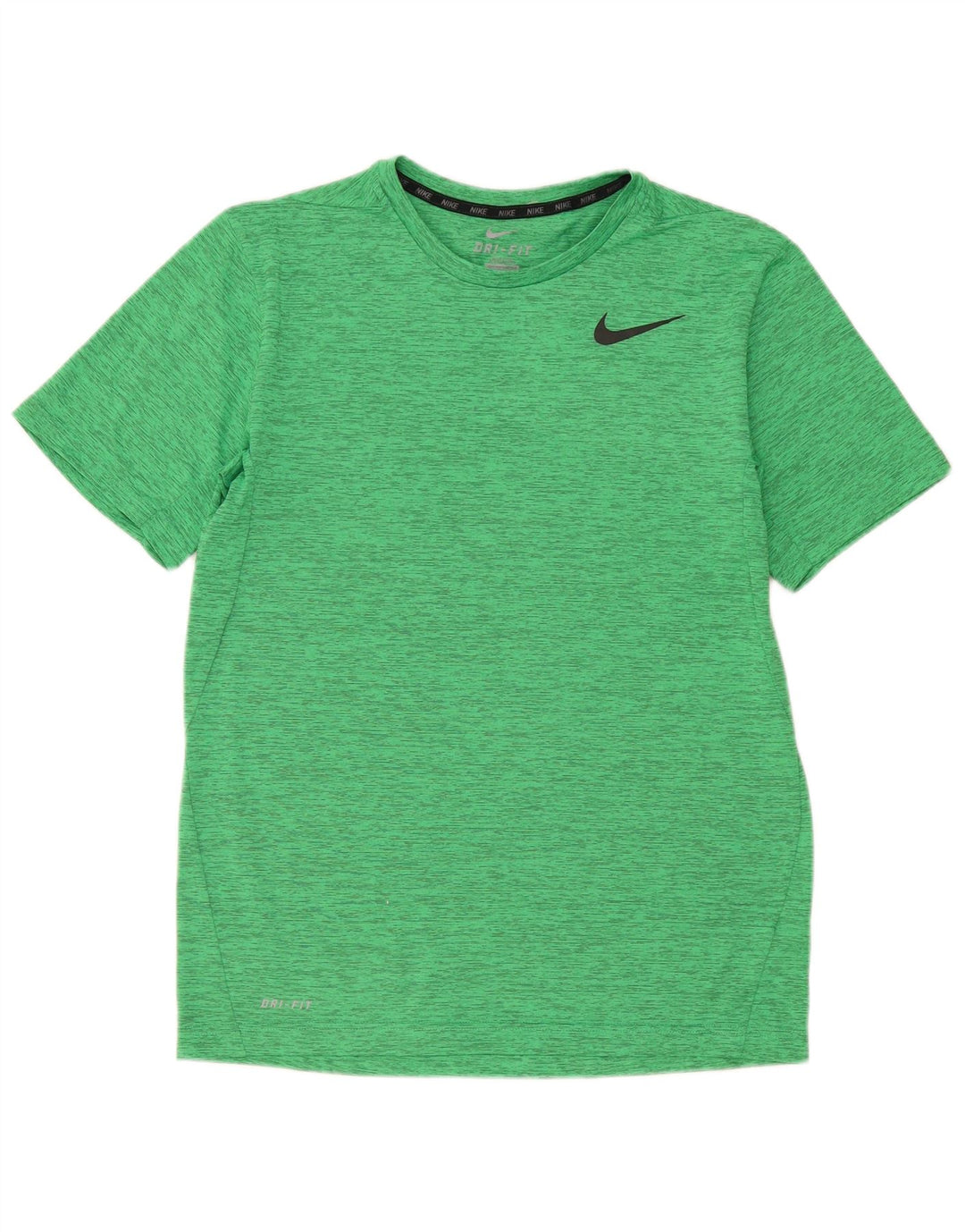 Nike Herre Dri Fit T-shirt Top Medium Green Flecked Polyester