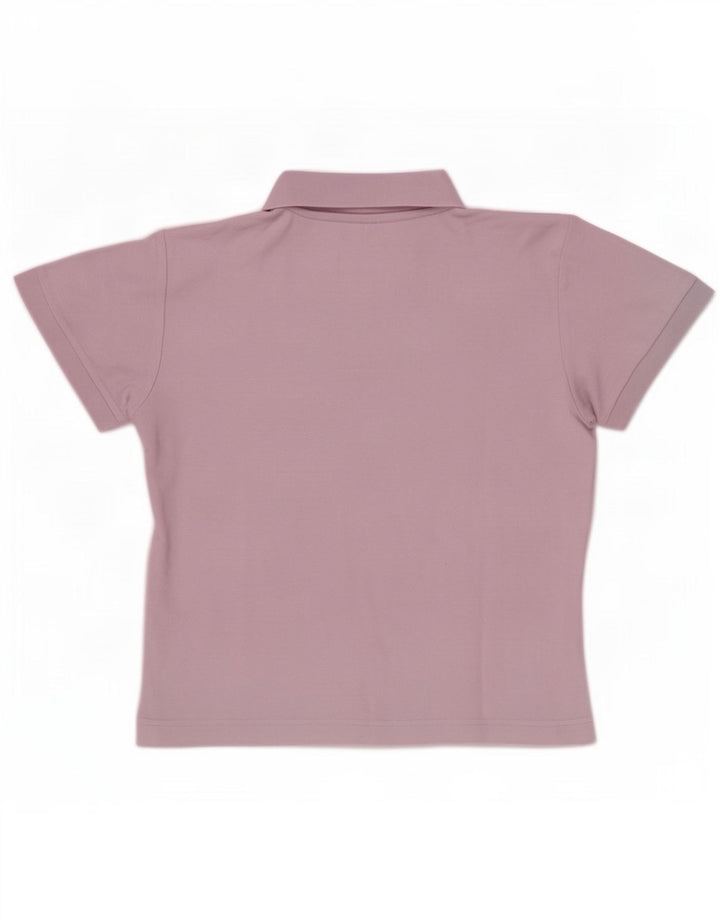 Fila Dame Polo Shirt UK 16 Large Pink Bomuld
