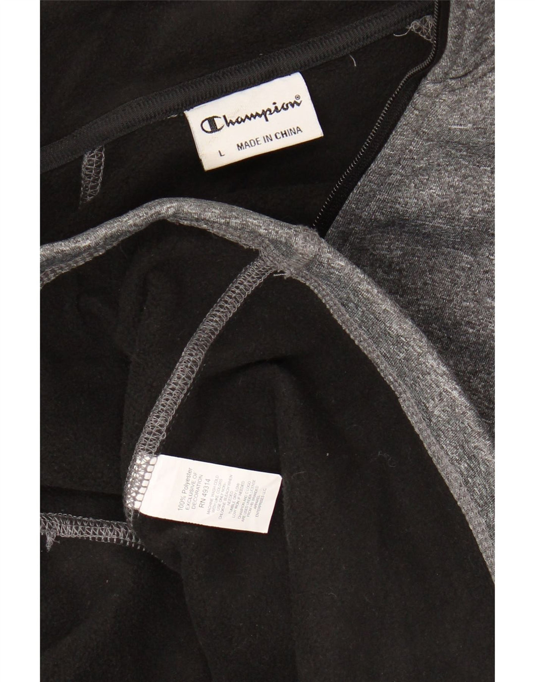 Champion Womens træningsdragt Topjakke UK 16 Large Grå Flecked Polyester