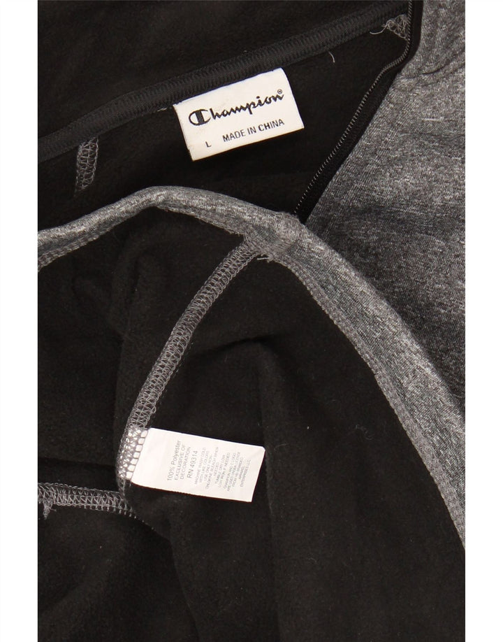 Champion Womens træningsdragt Topjakke UK 16 Large Grå Flecked Polyester