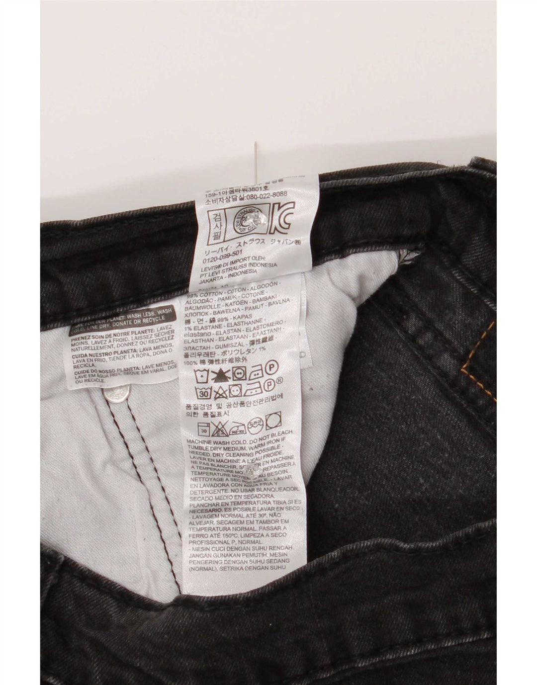 Levi's Herre 502 tilspidsede jeans W34 L29 Grå bomuld