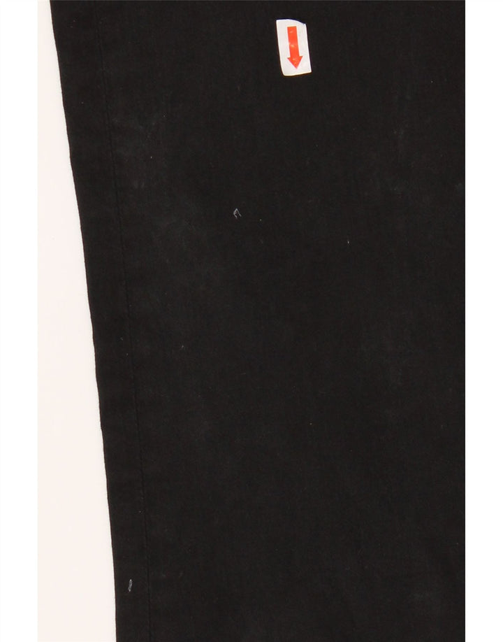 CALVIN KLEIN Womens Khakis Straight Cropped Trousers W26 L25 Black