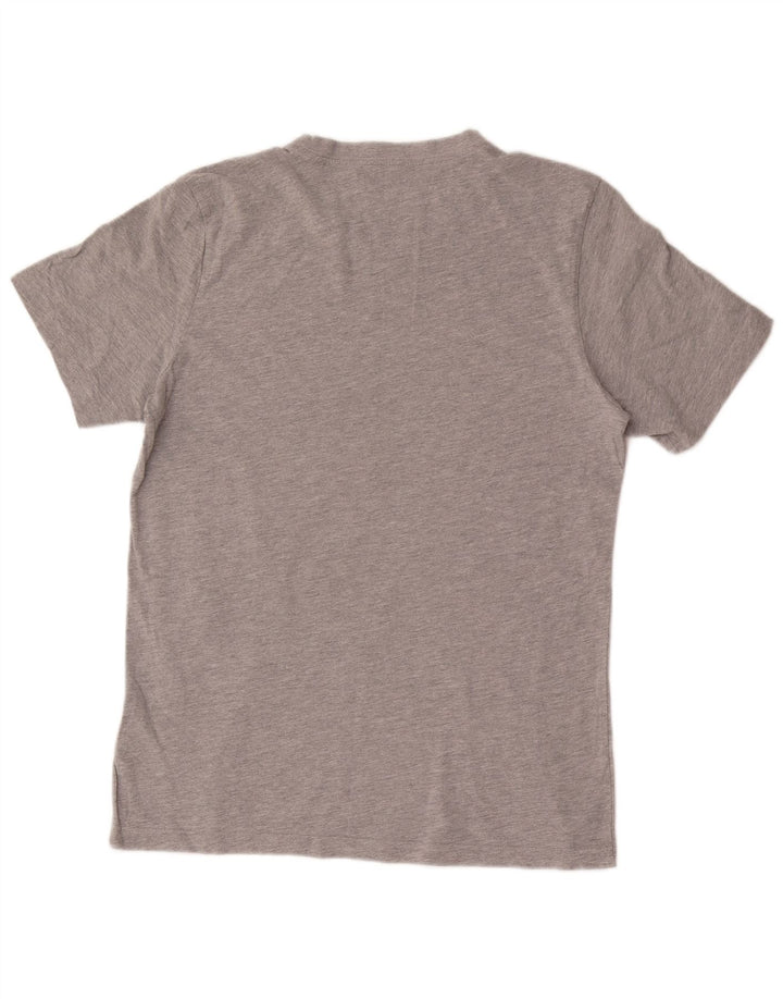 Adidas Herre grafisk T-shirt top mellemgrå bomuld