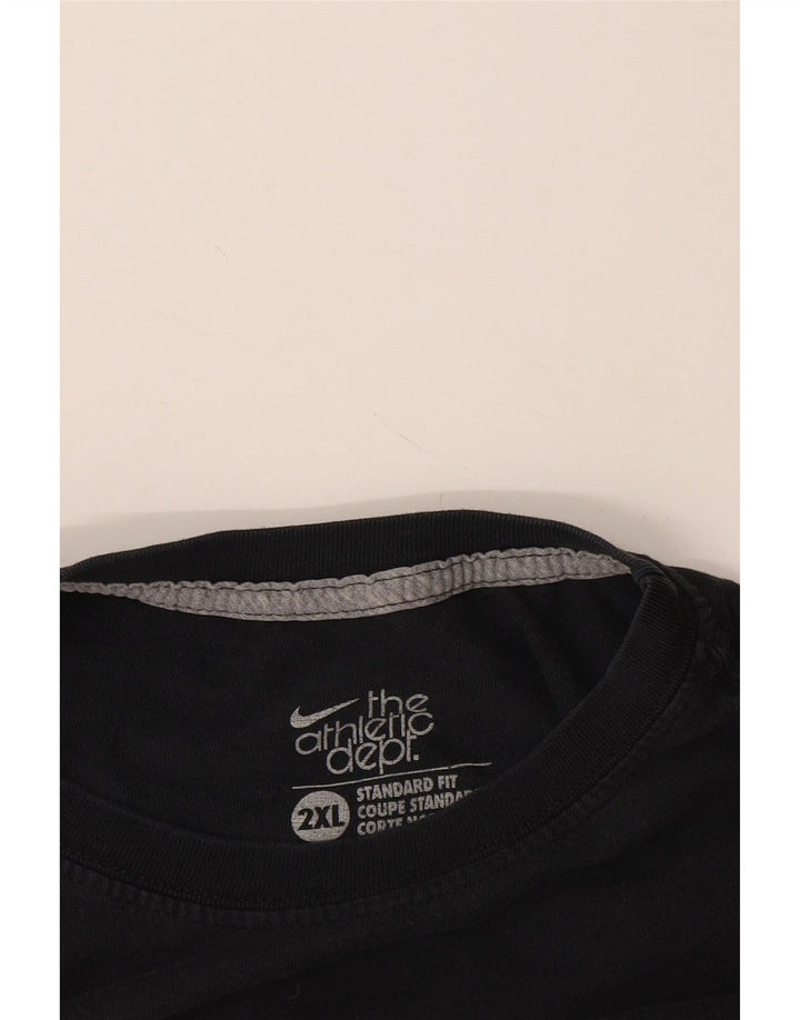 Nike Herre Standard Fit Grafisk T-Shirt Top 2XL Grå