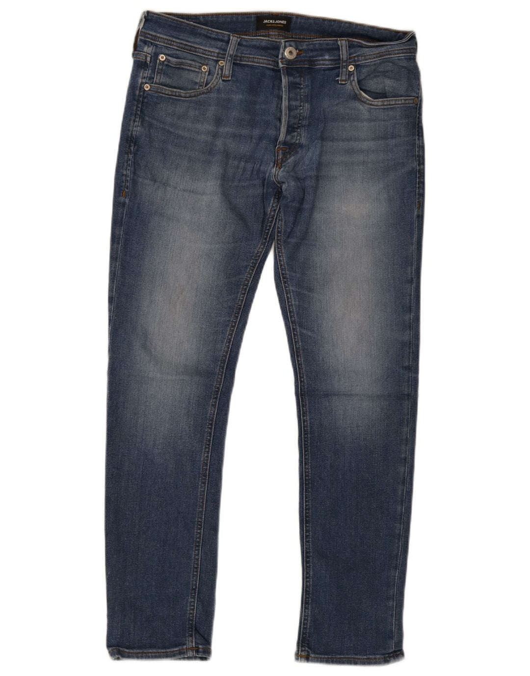 Jack & Jones Herre Slim Jeans W33 L30 Blå Bomuld