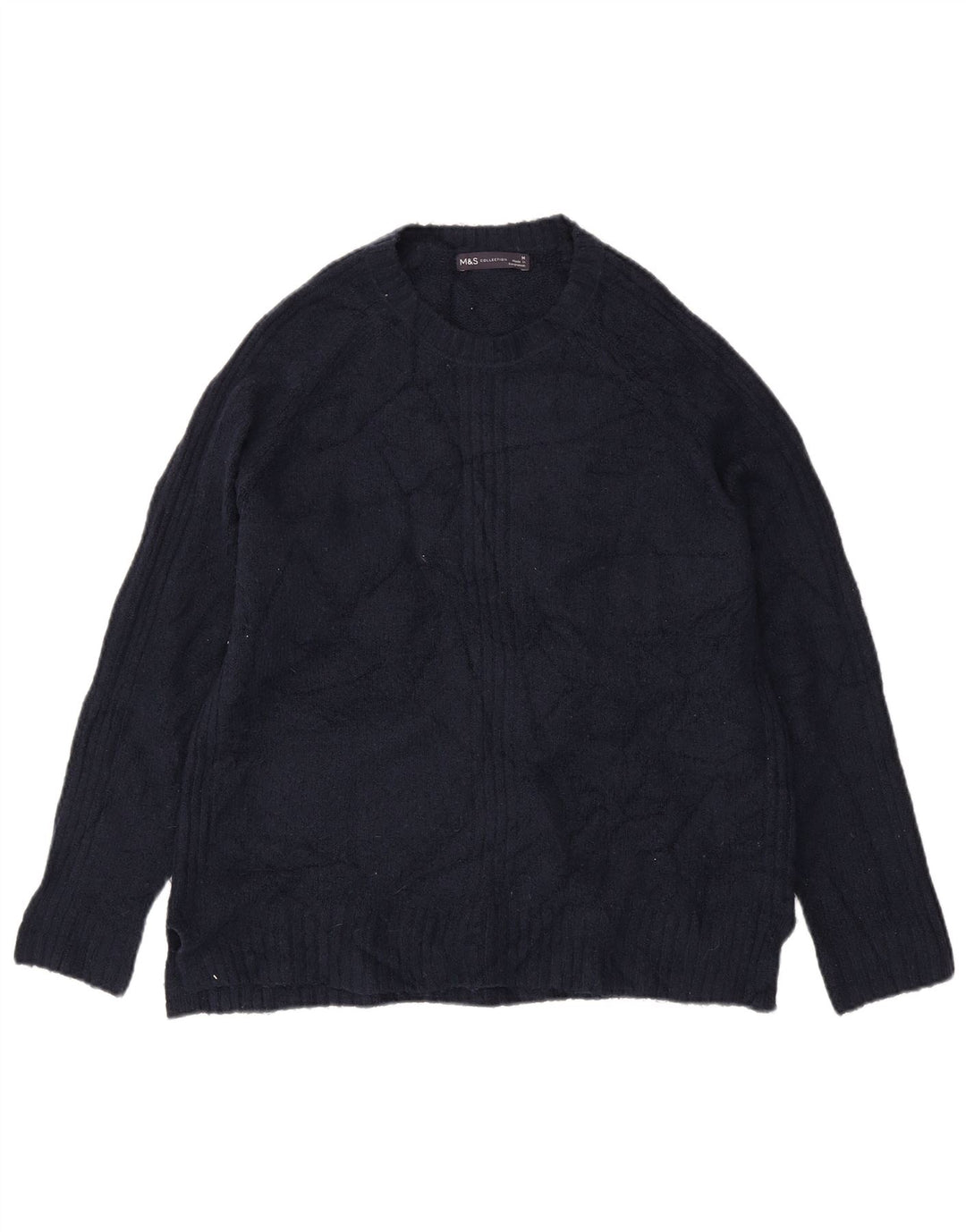 Marks & Spencer Dame sweater med rund hals DK 14 Medium Navy Blue