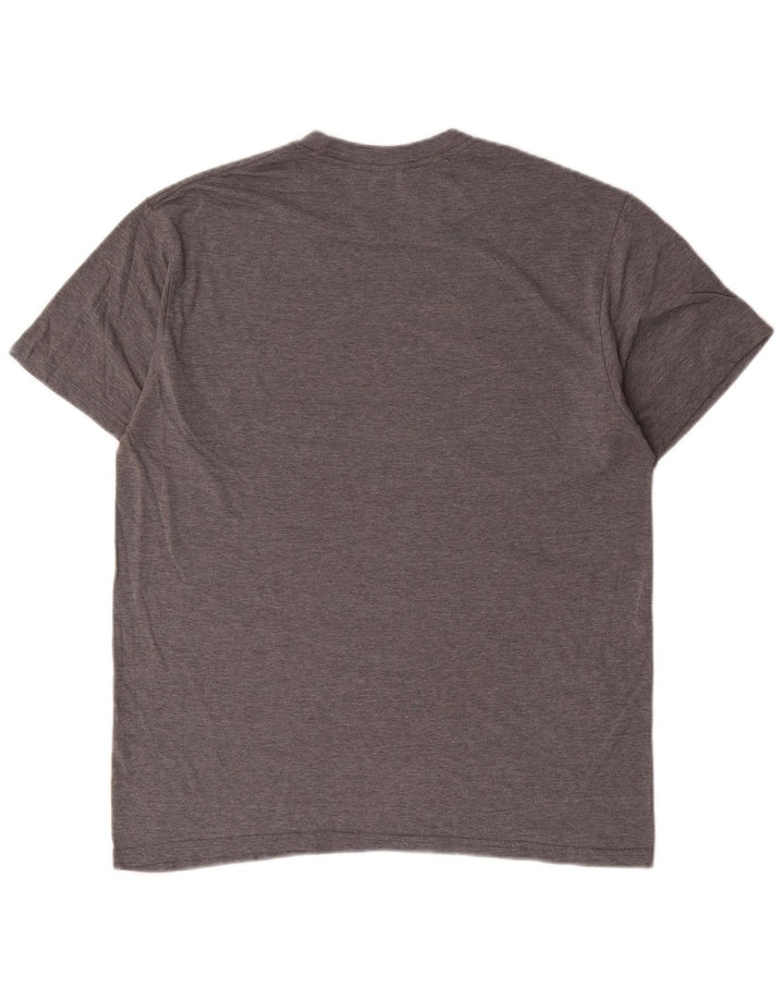Volcom Herre Grafisk T-Shirt Top Stor Grå Bomuld