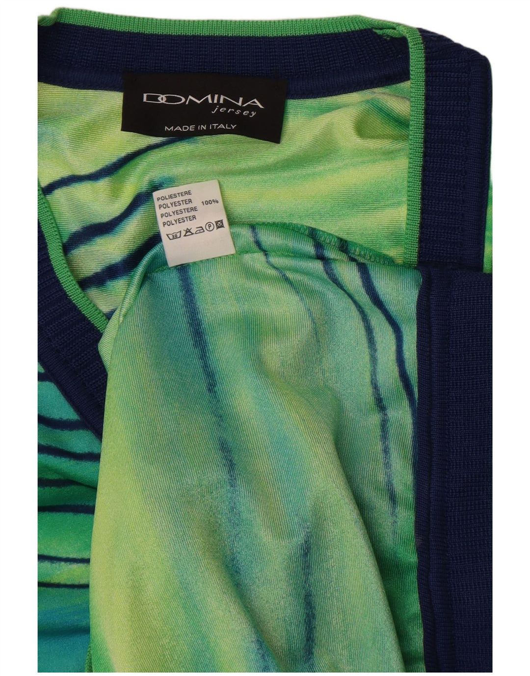 Domina Kortærmet Cardigan Top IT 44 Medium Green Tie Dye
