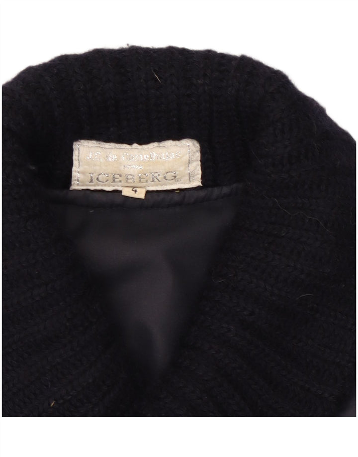 Iceberg Herre Utility Jacket UK 38 Medium Navy Blue Wool