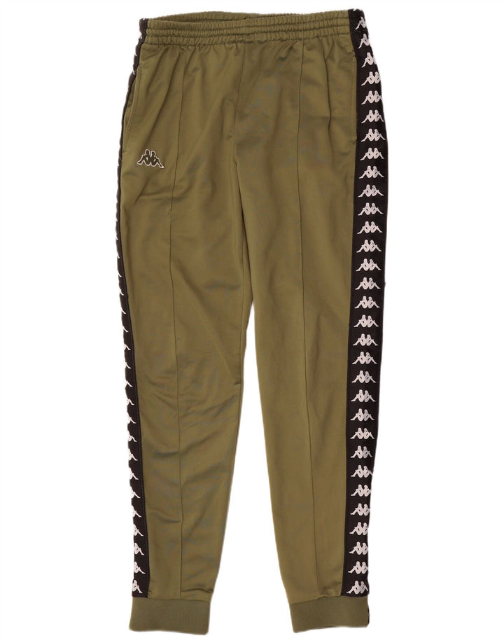 KAPPA Grafisk træningsdragt bukser til mænd Joggers Large Green Colourblock