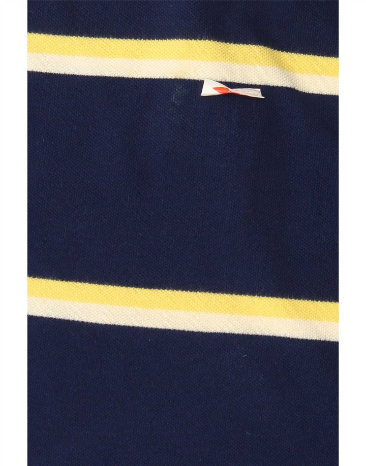 Chaps Herre poloshirt Stor marineblå stribet bomuld