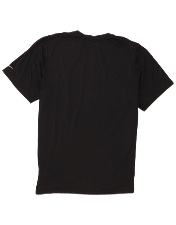 Nike Mens Dri Fit Graphic T-Shirt Top Medium Black Polyester