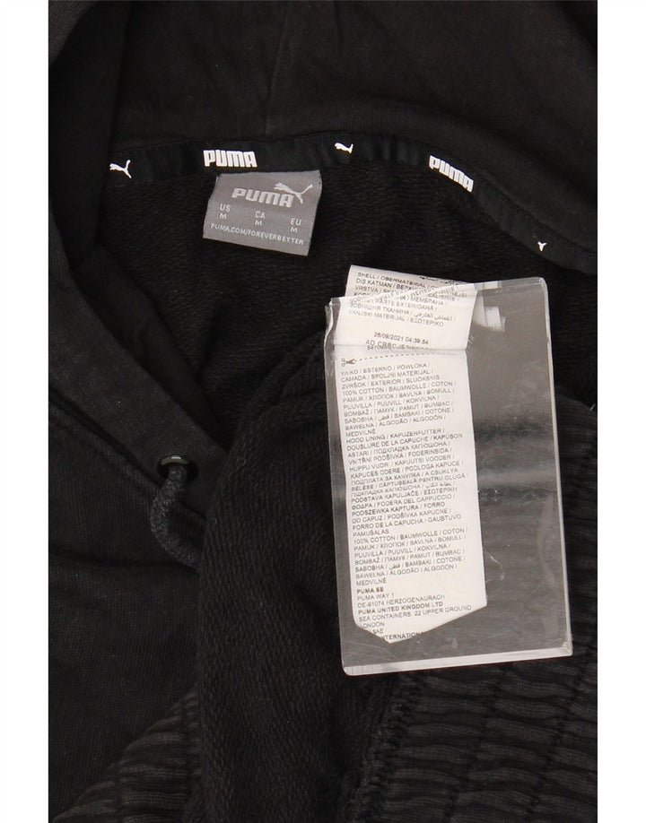PUMA Oversized hættetrøje til kvinder UK 14 Medium Sort Bomuld