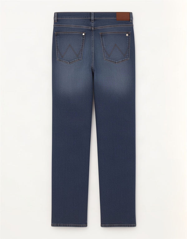 Wrangler Mens Arizona Straight Jeans W38 L34 Blue Cotton