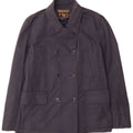 Woolrich Trench Coat til kvinder UK 18 XL Marineblå Bomuld