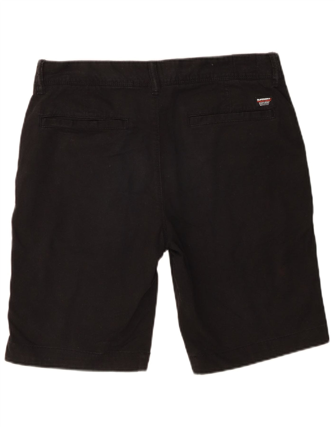 Superdry Slim Chino Shorts til mænd W30 Mellem sort bomuld