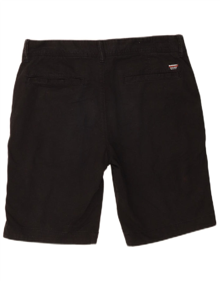 Superdry Slim Chino Shorts til mænd W30 Mellem sort bomuld