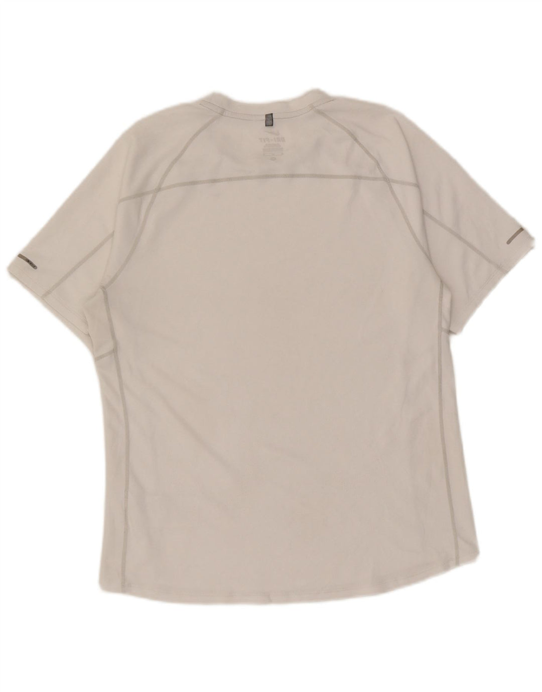 Nike Herre Dri Fit T-shirt Top Medium White Polyester