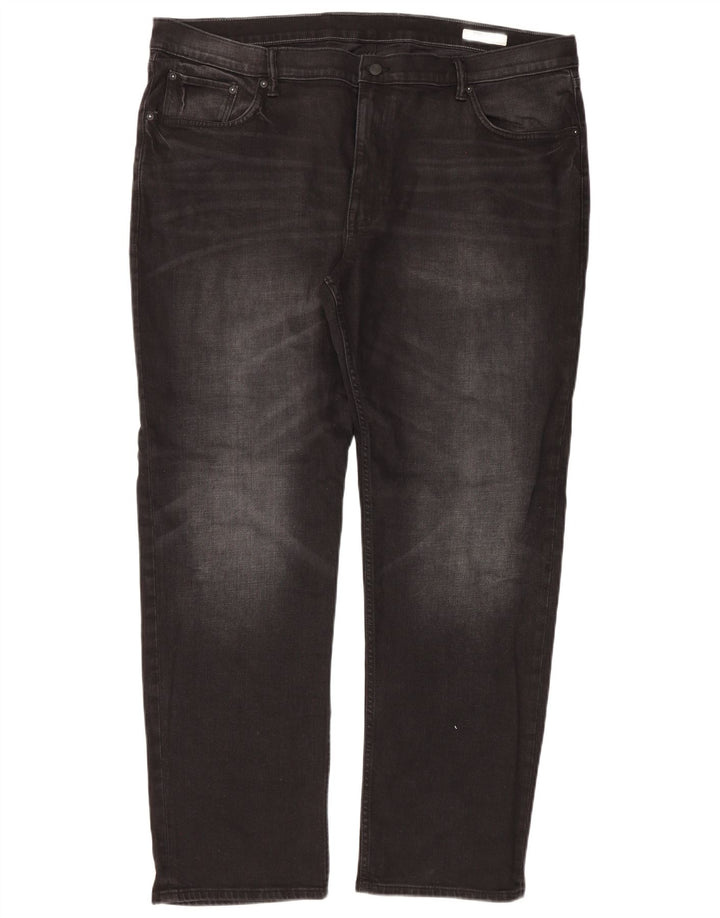 Marks & Spencer Straight Jeans til mænd W44 L31 Sort bomuld