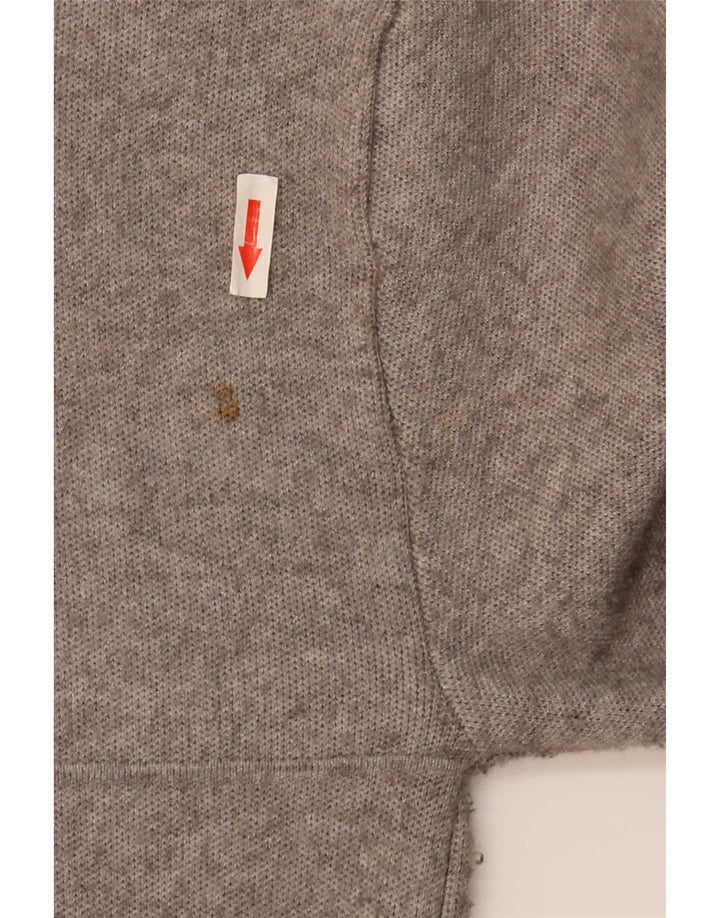 Zara Dame Oversized Overfrakke UK 10 Small Grå Flecked