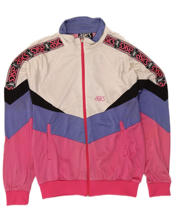 ASICS Grafisk træningsdragt topjakke til kvinder IT 46 Large Pink Colourblock