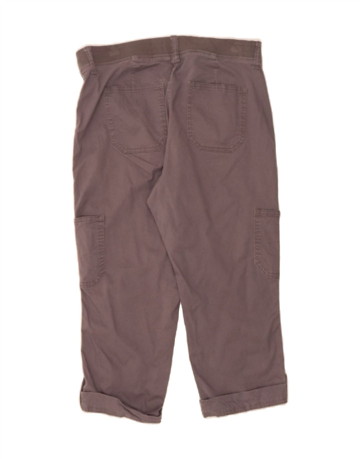 LEE Womens Straight Capri Trousers US 10 Large W32 L20  Grey Cotton Vintage Lee and Second-Hand Lee from Messina Hembry 