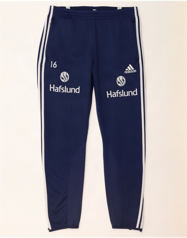 Adidas Herre grafisk træningsdragt Bukser Joggers Large Navy Blue Polyester