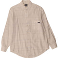 Trussardi Herre Ternet skjorte Medium Off White Plaid Bomuld