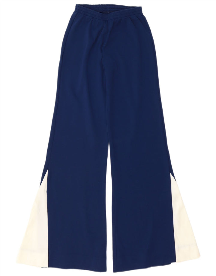 MEDICO Dame Flare træningsdragt Bukser IT 40 Small Navy Blue Colourblock
