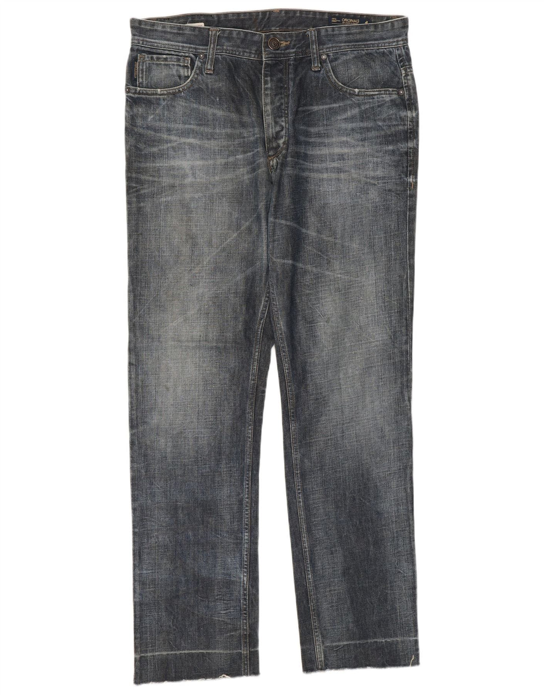 Jack & Jones Straight Jeans til mænd W34 L31 Marineblå