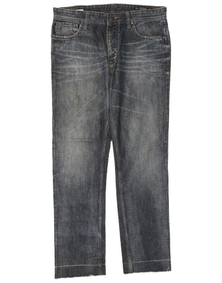 Jack & Jones Straight Jeans til mænd W34 L31 Marineblå