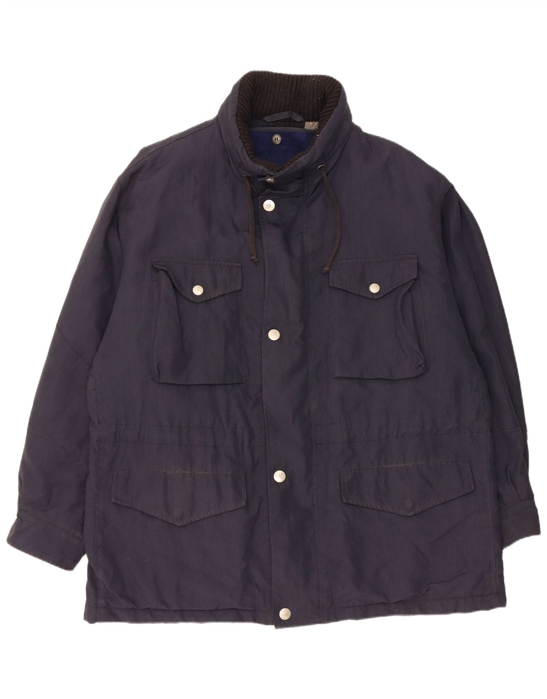 Henry Cottons Herre Utility Jacket IT 52 XL Navy Blue Nylon