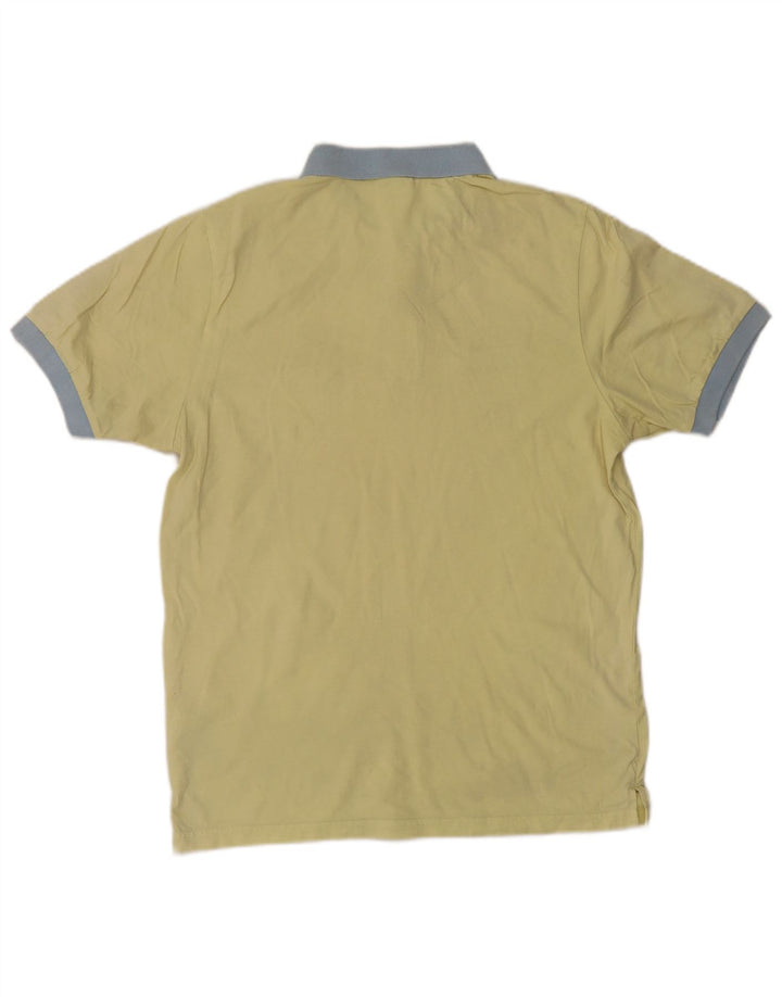 Ellesse Herre Polo Shirt Stor Gul Colourblock Bomuld
