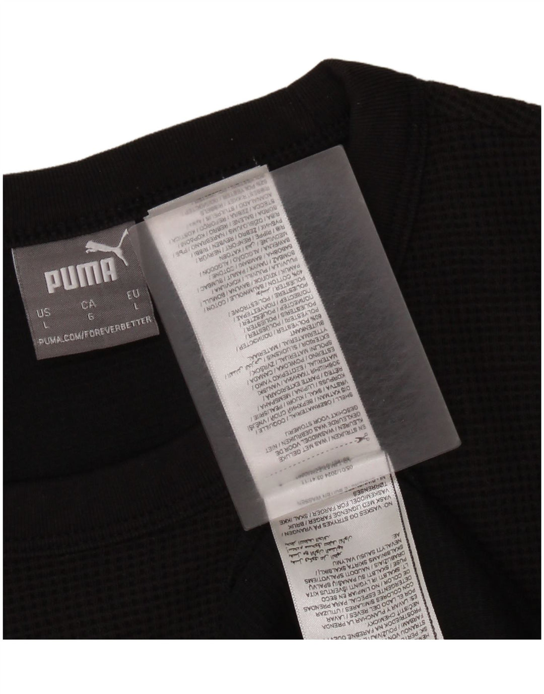 Puma Herre T-Shirt Top Stor Sort Polyester