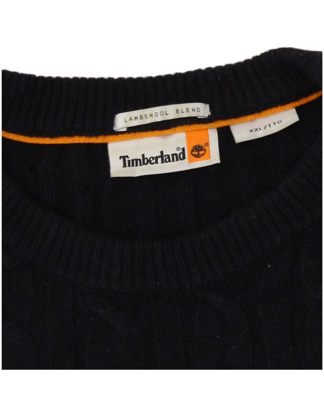 Timberland Herre trøjetrøje med rund hals 2XL marineblå lammeuld