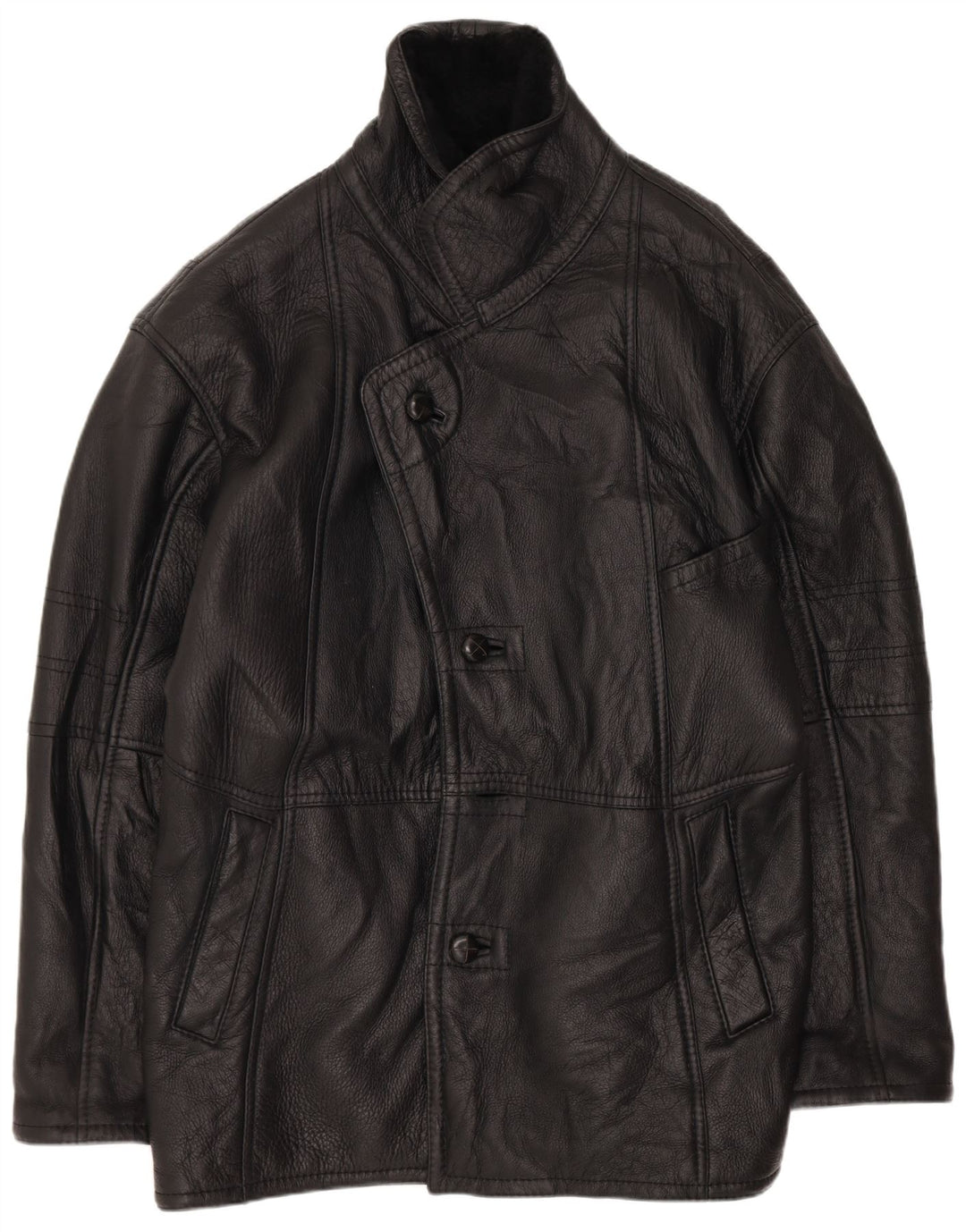 Vintage Herre Shearling Jacket IT 50 Large Black